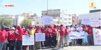 Live Senego – Poste, RTS, APS, Soleil, Excaf dans la rue protestent contre le patronat