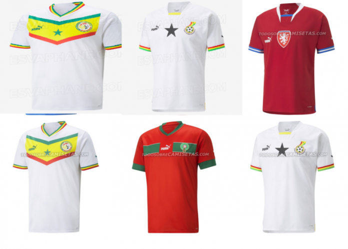 Mondial 2022 : Les nouveaux maillots du Sénégal, du Ghana et Maroc ont encore fuité