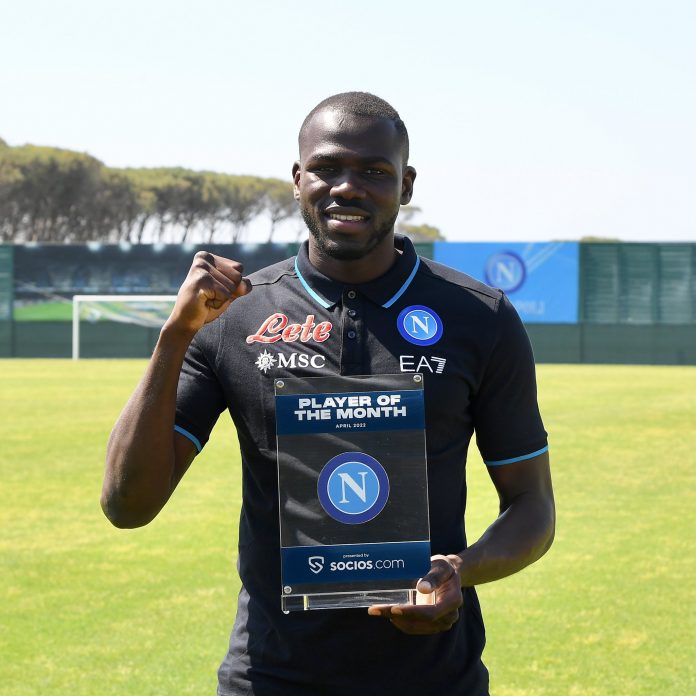 Naples: Kalidou Koulibaly élu joueur du mois d’Avril