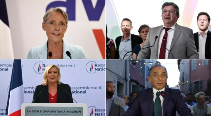 Législatives France : La coalition de gauche et le camp Macron au coude-à-coude 