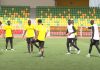 Les Lions découvrent le terrain annexe du stade Abdoulaye Wade (Vidéo)
