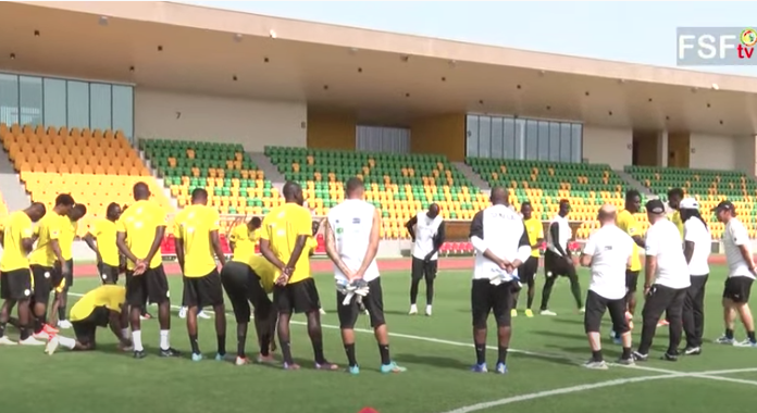 Les Lions ont foulé la pelouse du terrain annexe du Stade Abdoulaye Wade