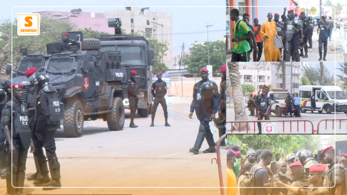 Obélisque : Une police didactique face à « des jeunes excités qui veulent manifester » (Senego-TV)