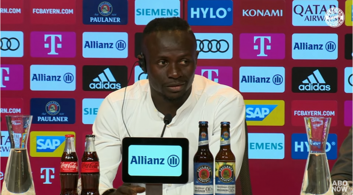 Suivez en direct la conférence de presse Sadio Mané au Bayern de Munich !