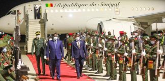 Réunion de l’Union africaine: L’arrivée du Président Macky Sall en Zambie (Photos)