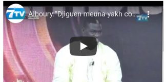 (Vidéo) – Les gros mots du lutteur Alboury à la télé : « Jiguen dafa bari awra, doumako laal »