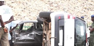 Violent accident à Fatick : Un Prado et un taxi entrent en collision, 5 victimes enregistrées￼