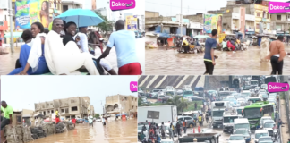 Fortes pluies à Dakar: 200 francs par traversé sur charette à Grand Yoff