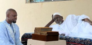 Magal de Touba: Ousmane Sonko chez Serigne Cheikh Saliou Mbacké