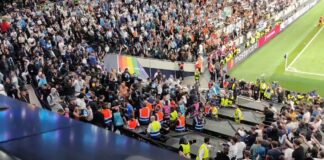 Tottenham – OM: Les supporters Marseillais arrachent une banderole LGBT (Vidéo)