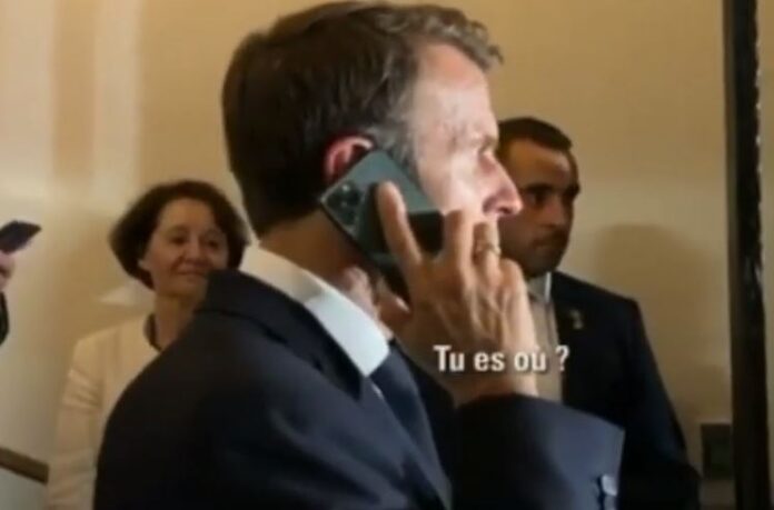 « Tu es où », s’impatiente Macron du retard de Macky (vidéo)