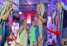 (Vidéo) Concert des enfants : Le jean hot de Viviane qui heurte nos valeurs…