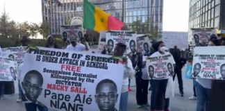 Arrestation Pape Alé Niang : Manifestation des Sénégalais des États-Unis devant les locaux de CNN (Vidéo)
