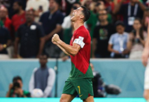 Le jubilé de Cristiano Ronaldo après la victoire face à l’Uruguay :  » Allez le Portugal ! »￼