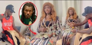 (Vidéo) : Mbaye Diagne arrose des dollars à Astou Laobé. Regardez !