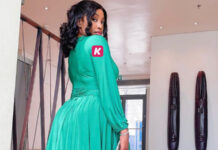 Abidemi dévoile sa jolie poitrine dans une robe électrisante (Photos)