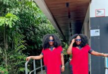 Afro : les jumelles Ma et Mota belles en rouge