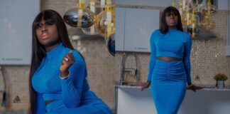 (Photos) – Ébène, Sokhna Bator se la moule bleu dans une jupe qui séduit ses fans