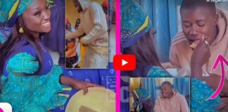 (Vidéo) : « Dieul Ndieul » de Ndakhté chez sa belle-mère : Son mari assure l’ambiance. Regardez !