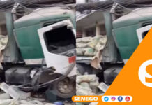 Ouakam : Un camion fou finit sa course dans un magasin (Vidéo)