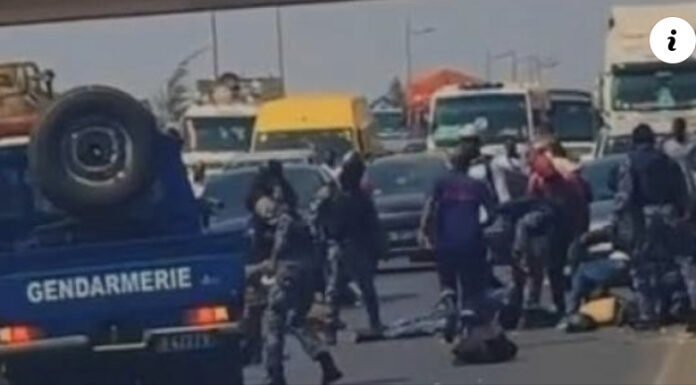 Urgent: Grave accident un véhicule de la gendarmerie s’est renversé