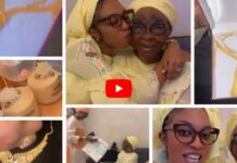 (Vidéo : Parure, bijoux : Cadeaux diamantés et dorés pour Binou, la fille de Aby Ndour