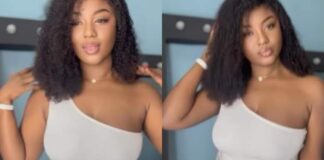 (Vidéo) : Minijupe moulante et body à épaule dénudée, Mia Guissé dans un look So $exy