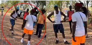 (Vidéo) : Ngaaka Blindé vs Matadi : L’amusant combat de lutte entre kings du rap galsen
