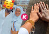 (04 Photos) – Les images de Adji et son mari Dame Dieng devant la Kaaba qui secouent la toile.