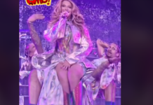 Vidéo :  La partie int!me Beyoncé fuite en plein spectacle
