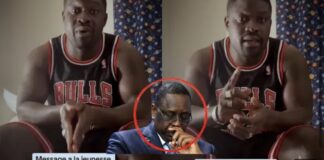 (Vidéo) – Manif’ au Sénégal: Le lutteur Mobile 2 à Macky Sall, « lou mél ni lagn défon ba faal la… ».