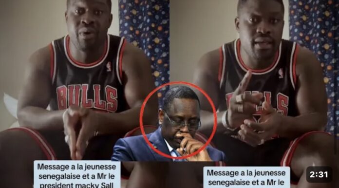 (Vidéo) – Manif’ au Sénégal: Le lutteur Mobile 2 à Macky Sall, « lou mél ni lagn défon ba faal la… ».