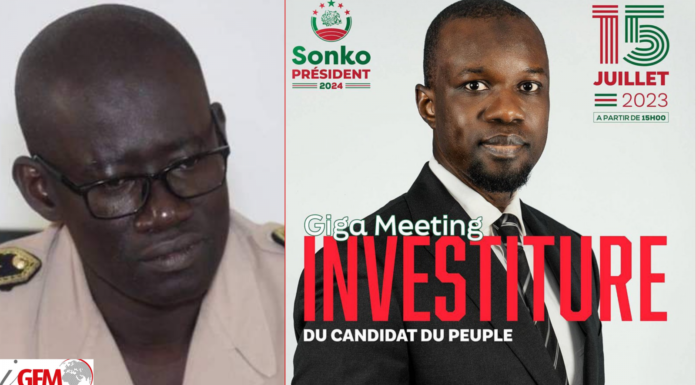 Investiture de Sonko : L’interdiction du gouverneur de Dakar